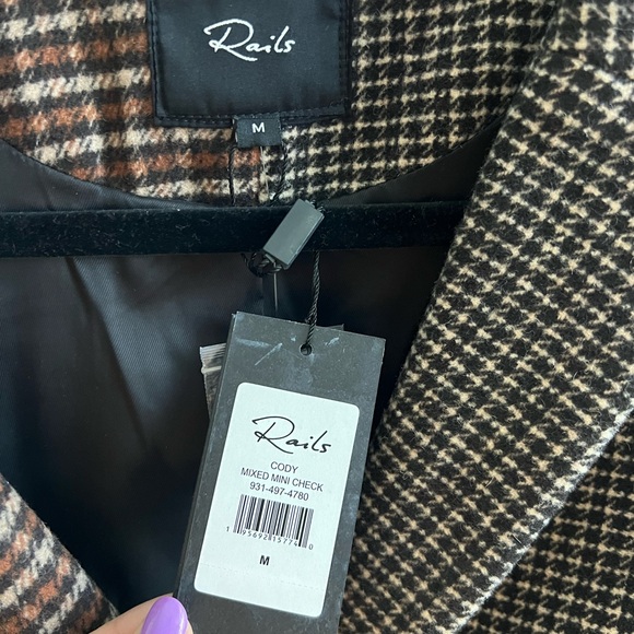 Rails Two-Tone Wool Blend Blazer in M - Picture 3 of 6